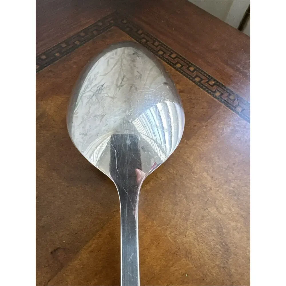 Reed And Barton Silver Plate Serving Spoon Heart Shape